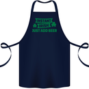 Instant Irish Add Beer St. Patrick's Day Cotton Apron 100% Organic Navy Blue