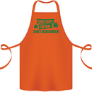 Instant Irish Add Beer St. Patrick's Day Cotton Apron 100% Organic Orange