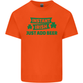 Instant Irish Add Beer St. Patrick's Day Kids T-Shirt Childrens Orange
