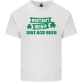 Instant Irish Add Beer St. Patrick's Day Kids T-Shirt Childrens White