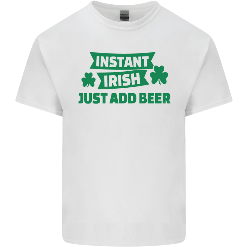 Instant Irish Add Beer St. Patrick's Day Kids T-Shirt Childrens White