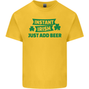 Instant Irish Add Beer St. Patrick's Day Kids T-Shirt Childrens Yellow