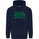 Instant Irish Add Beer St. Patrick's Day Mens 80% Cotton Hoodie Navy Blue
