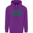 Instant Irish Add Beer St. Patrick's Day Mens 80% Cotton Hoodie Purple