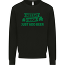 Instant Irish Add Beer St. Patrick's Day Mens Sweatshirt Jumper Black