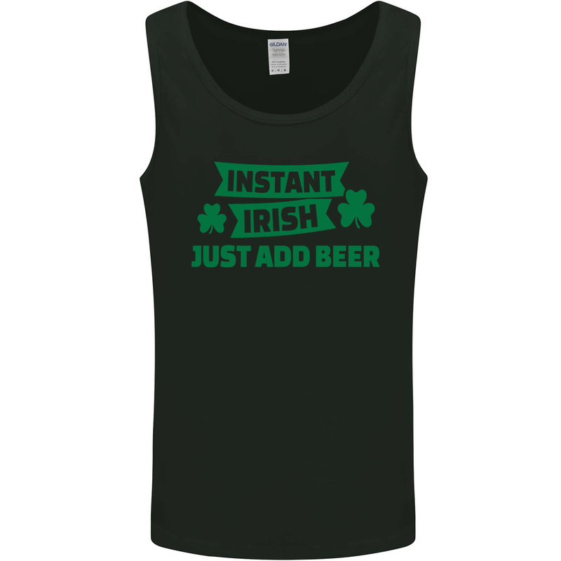 Instant Irish Add Beer St. Patrick's Day Mens Vest Tank Top Black