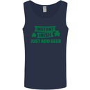 Instant Irish Add Beer St. Patrick's Day Mens Vest Tank Top Navy Blue