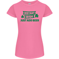 Instant Irish Add Beer St. Patrick's Day Womens Petite Cut T-Shirt Azalea