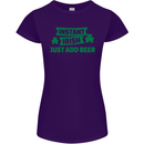 Instant Irish Add Beer St. Patrick's Day Womens Petite Cut T-Shirt Purple