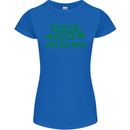 Instant Irish Add Beer St. Patrick's Day Womens Petite Cut T-Shirt Royal Blue
