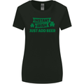 Instant Irish Add Beer St. Patrick's Day Womens Wider Cut T-Shirt Black
