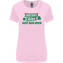 Instant Irish Add Beer St. Patrick's Day Womens Wider Cut T-Shirt Light Pink