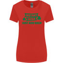 Instant Irish Add Beer St. Patrick's Day Womens Wider Cut T-Shirt Red
