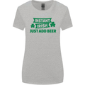 Instant Irish Add Beer St. Patrick's Day Womens Wider Cut T-Shirt Sports Grey