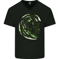 Internet Surfer Funny IT Tecky Teck Geek Nerd Mens V-Neck Cotton T-Shirt Black