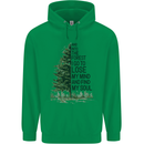 Into the Forest Outdoors Trekking Hiking Childrens Kids Hoodie Irish Green