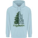 Into the Forest Outdoors Trekking Hiking Childrens Kids Hoodie Light Blue