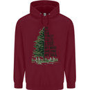 Into the Forest Outdoors Trekking Hiking Childrens Kids Hoodie Maroon