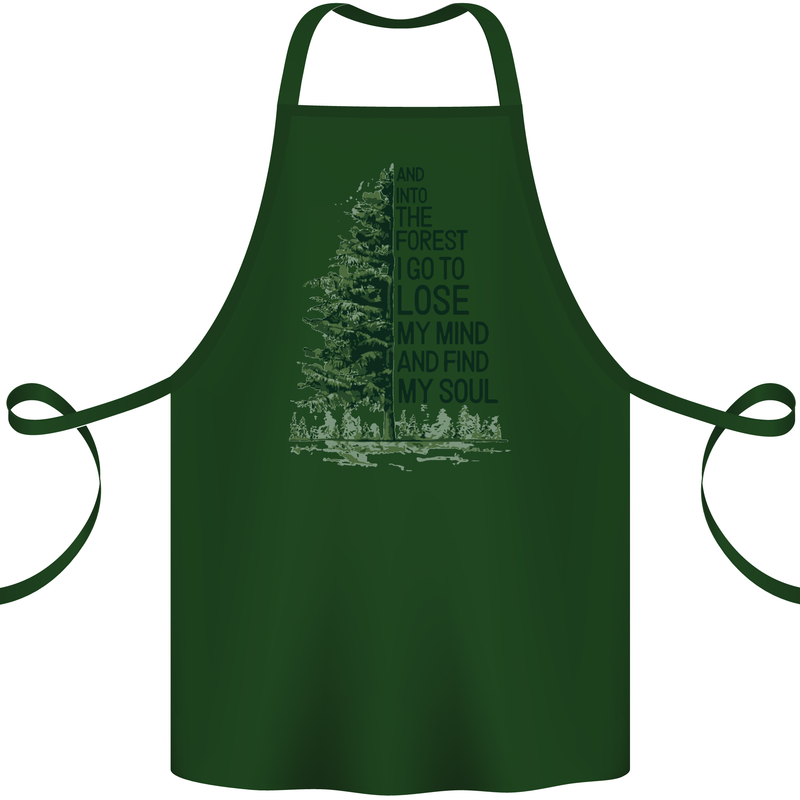 Into the Forest Outdoors Trekking Hiking Cotton Apron 100% Organic Forest Green