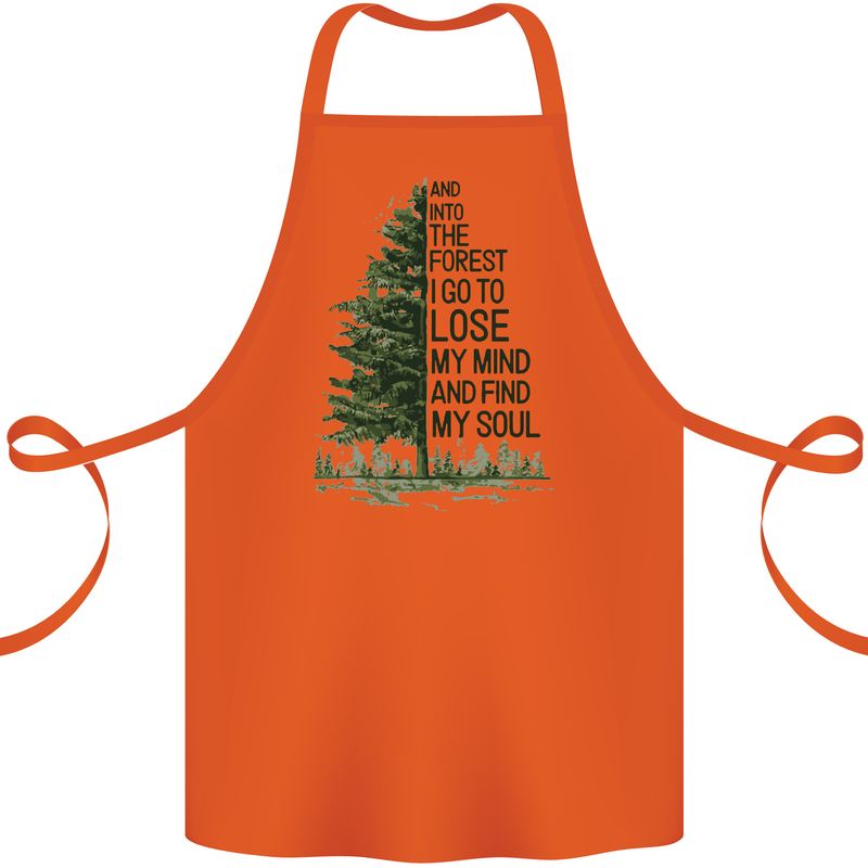 Into the Forest Outdoors Trekking Hiking Cotton Apron 100% Organic Orange