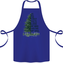 Into the Forest Outdoors Trekking Hiking Cotton Apron 100% Organic Royal Blue