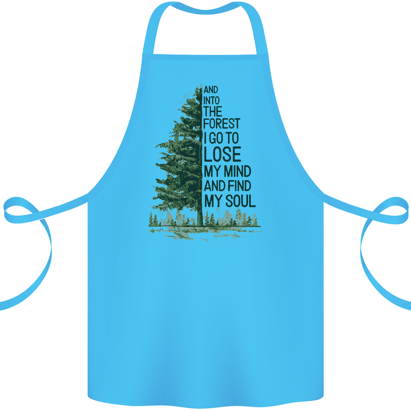 Into the Forest Outdoors Trekking Hiking Cotton Apron 100% Organic Turquoise