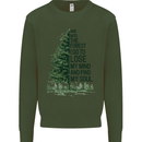 Into the Forest Outdoors Trekking Hiking Kids Sweatshirt Jumper Forest Green