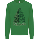 Into the Forest Outdoors Trekking Hiking Kids Sweatshirt Jumper Irish Green