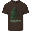 Into the Forest Outdoors Trekking Hiking Kids T-Shirt Childrens Chocolate