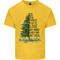Into the Forest Outdoors Trekking Hiking Kids T-Shirt Childrens Yellow