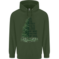 Into the Forest Outdoors Trekking Hiking Mens 80% Cotton Hoodie Forest Green