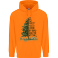 Into the Forest Outdoors Trekking Hiking Mens 80% Cotton Hoodie Orange