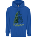 Into the Forest Outdoors Trekking Hiking Mens 80% Cotton Hoodie Royal Blue