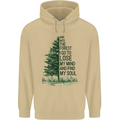 Into the Forest Outdoors Trekking Hiking Mens 80% Cotton Hoodie Sand