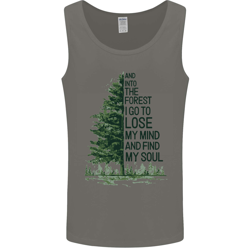Into the Forest Outdoors Trekking Hiking Mens Vest Tank Top Charcoal