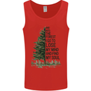 Into the Forest Outdoors Trekking Hiking Mens Vest Tank Top Red