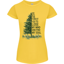 Into the Forest Outdoors Trekking Hiking Womens Petite Cut T-Shirt Yellow