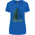 Into the Forest Outdoors Trekking Hiking Womens Wider Cut T-Shirt Royal Blue