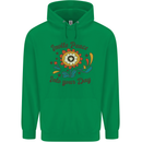 Invite Peace Day Hippy Flower Power Funny Childrens Kids Hoodie Irish Green
