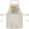 Invite Peace Day Hippy Flower Power Funny Cotton Apron 100% Organic Natural