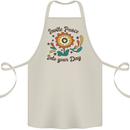 Invite Peace Day Hippy Flower Power Funny Cotton Apron 100% Organic Natural