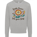 Invite Peace Day Hippy Flower Power Funny Kids Sweatshirt Jumper Sports Grey