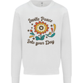 Invite Peace Day Hippy Flower Power Funny Kids Sweatshirt Jumper White