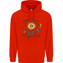 Invite Peace Day Hippy Flower Power Funny Mens 80% Cotton Hoodie Bright Red
