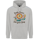 Invite Peace Day Hippy Flower Power Funny Mens 80% Cotton Hoodie Sports Grey