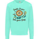 Invite Peace Day Hippy Flower Power Funny Mens Sweatshirt Jumper Peppermint