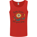Invite Peace Day Hippy Flower Power Funny Mens Vest Tank Top Red