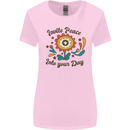 Invite Peace Day Hippy Flower Power Funny Womens Wider Cut T-Shirt Light Pink