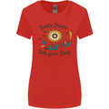 Invite Peace Day Hippy Flower Power Funny Womens Wider Cut T-Shirt Red