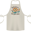 Invite Peace Into Your Day Hippy Love 60's Cotton Apron 100% Organic Natural